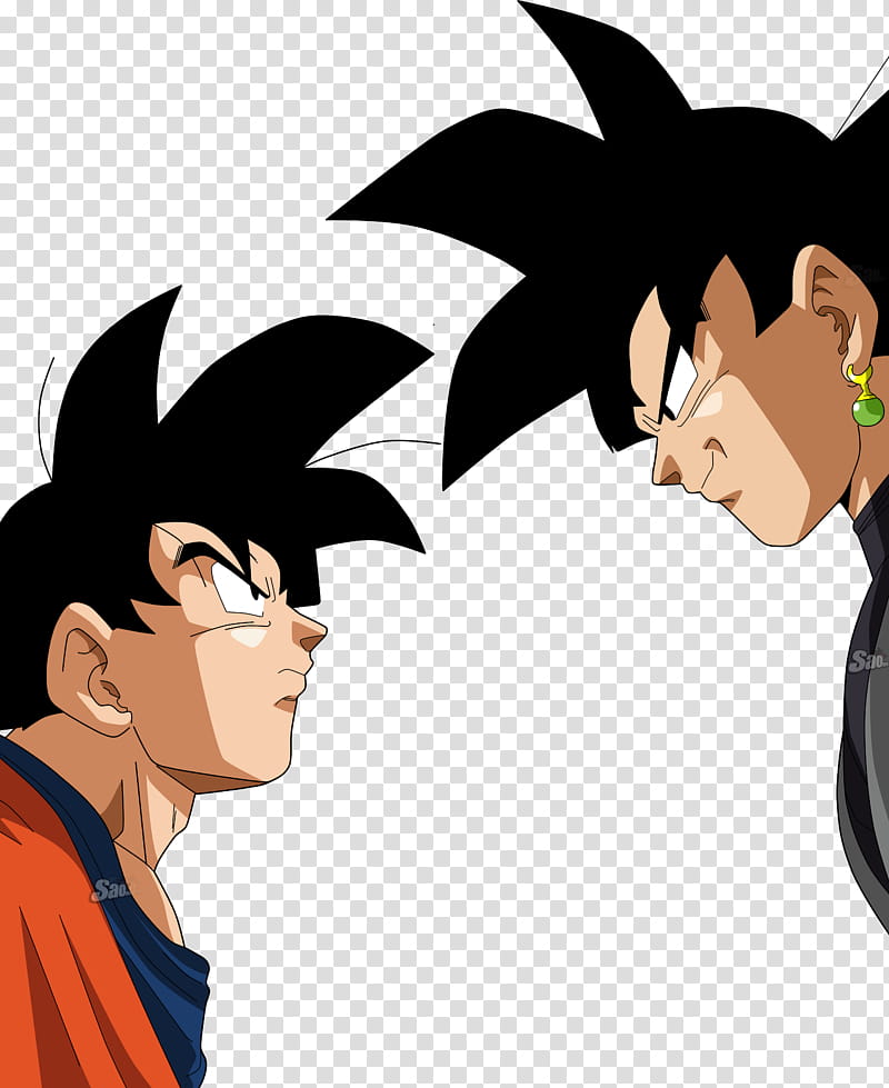 Goku Black de Perfil, black Son Goku standing transparent