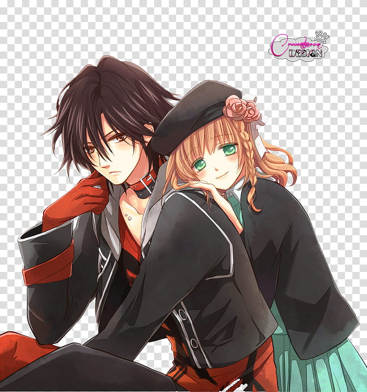 Amnesia Shin and Heroine render, boy and girl anime character illustration transparent background PNG clipart