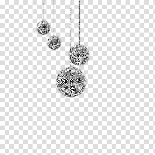 four round white-and-gray pendant home decors transparent background PNG clipart