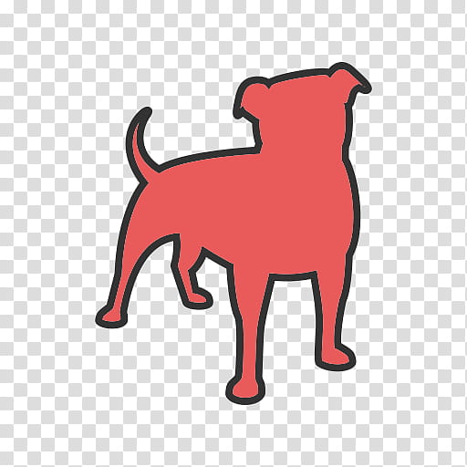 Facebook Icons, Computer Software, Zynga, Dog, Red, Snout, Area, Line transparent background PNG clipart