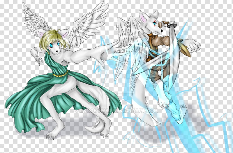 Ranger and Sorceress: Brother and Sister transparent background PNG clipart