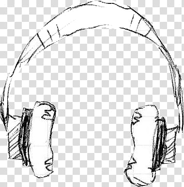 dibujos en, white and black headphones illustration transparent background PNG clipart