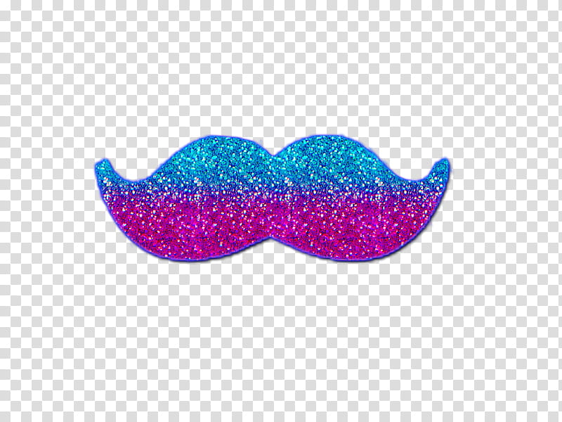 MOUSTACHES, blue and pink glittered mustache transparent background PNG clipart