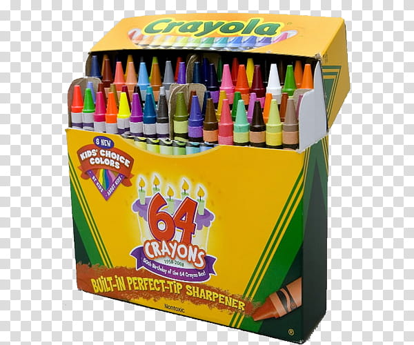 School, Crayola -piece crayon box transparent background PNG clipart