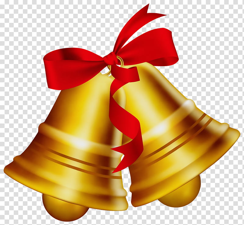 25 December Christmas Day, Jingle Bell, Web Design, December 25, Handbell, Ribbon, Yellow, Christmas Decoration transparent background PNG clipart