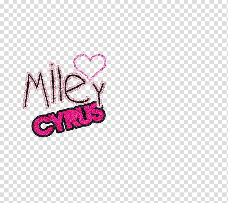 Texto Miley Cyrus Corazon En Glitter Brillitos transparent background PNG clipart