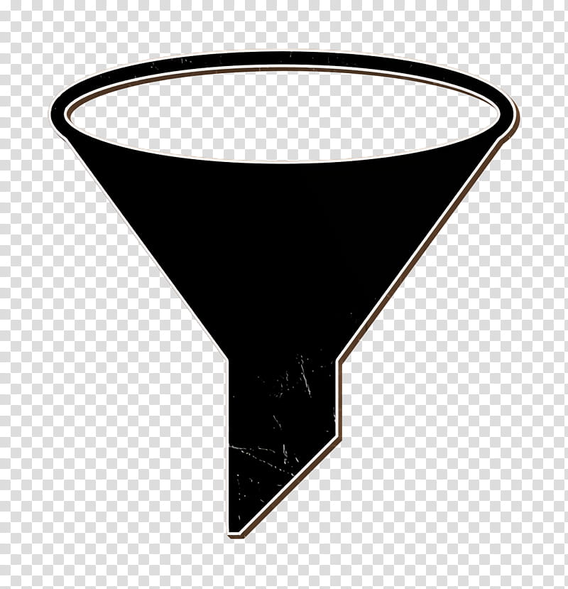 Funnel icon Filter icon Essential Compilation icon transparent background PNG clipart