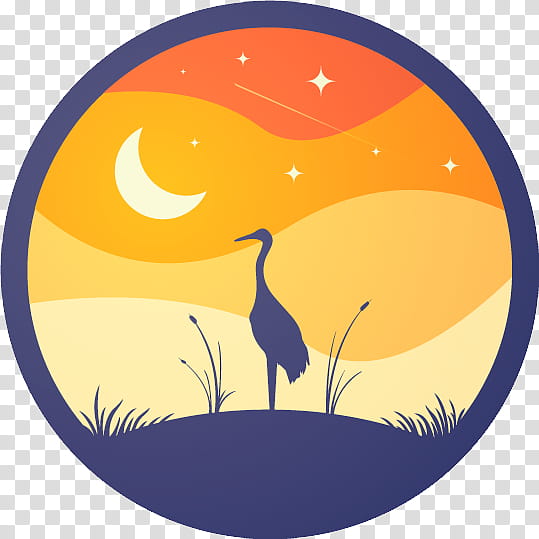 Crane Bird, Logo, Drawing, Painting, Biodiversity, Conservation, Orange, Cranelike Bird transparent background PNG clipart