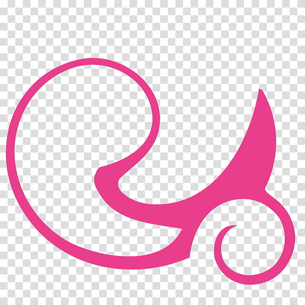 , pink an black bean-shape logo transparent background PNG clipart