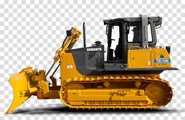Bulldozer Construction Equipment, Dressta, Liugong, Machine, Backhoe Loader, Tractor, Heavy Machinery, Mining transparent background PNG clipart