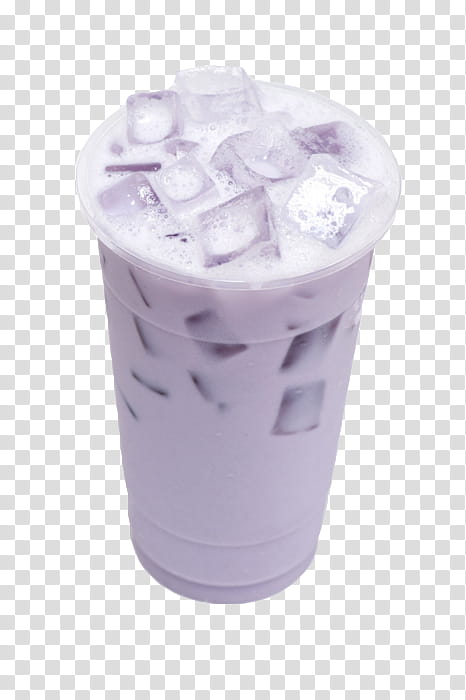 Purple aesthetic , cup of beverage with ice transparent background PNG clipart