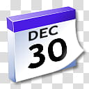 WinXP ICal, December  sticky note illustration transparent background PNG clipart