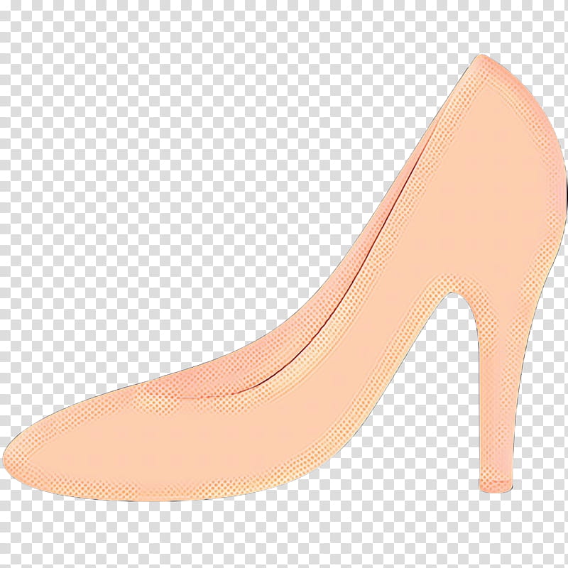footwear pink high heels court shoe shoe, Pop Art, Retro, Vintage, Peach, Beige, Leather transparent background PNG clipart