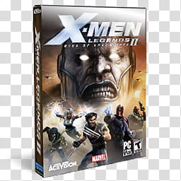 DVD Game Icons v, X-Men Legends II, Rise Of Apocalypse, X-men Legends DVD case transparent background PNG clipart
