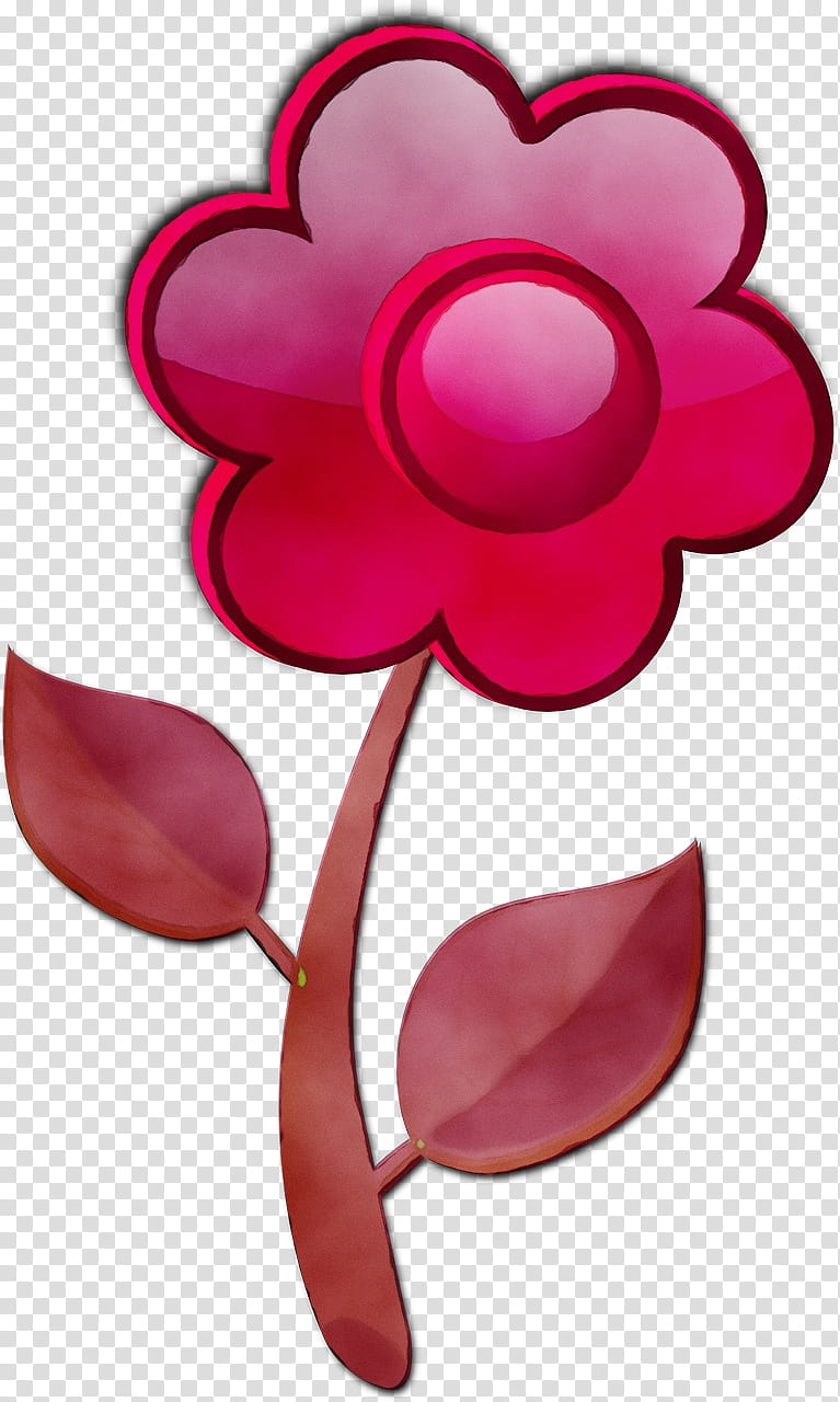 Petal Cut flowers Pink M Design, Watercolor, Paint, Wet Ink, Heart, Magenta, Material Property, Plant transparent background PNG clipart