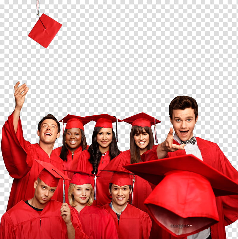 glee, people wearing academic gowns and cap transparent background PNG clipart