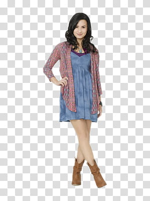 Demi Lovato, woman in cardigan holding her waist transparent background PNG clipart