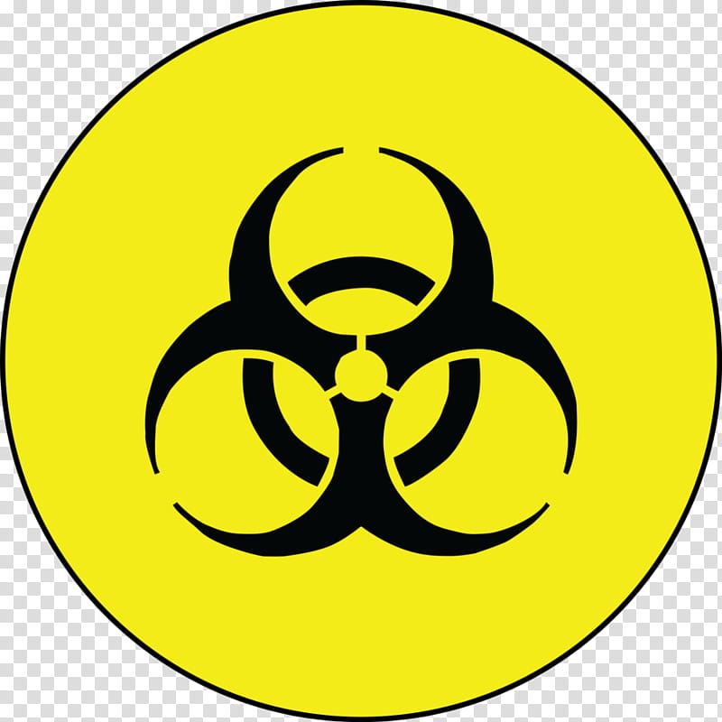 Biological Hazard Yellow, Sticker, Decal, Hazard Symbol, Label, Sign, Dangerous Goods, Toxin transparent background PNG clipart