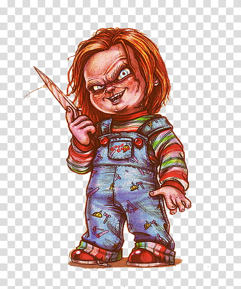 Halloween Cartoon, Chucky, Childs Play, Horror, Film, Drawing, Horror Icon, Comics transparent background PNG clipart