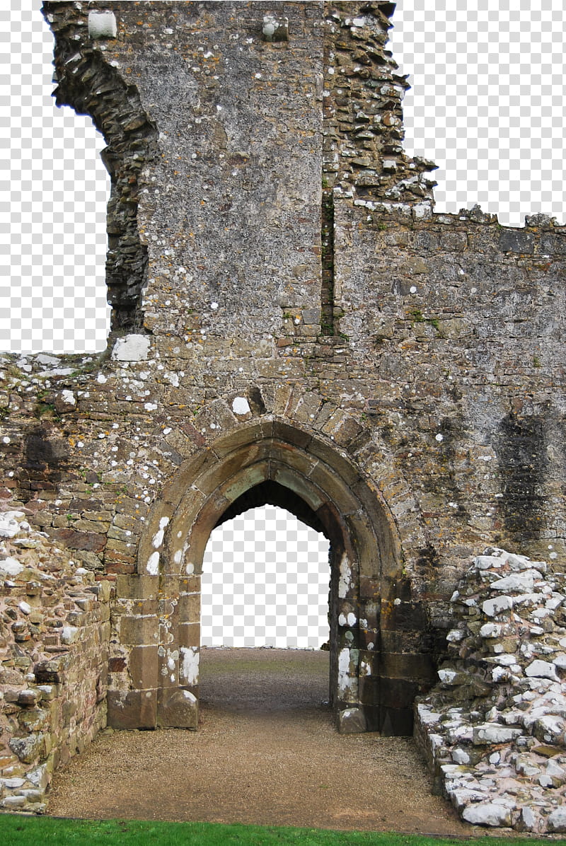 Archway Ruin, brown building transparent background PNG clipart
