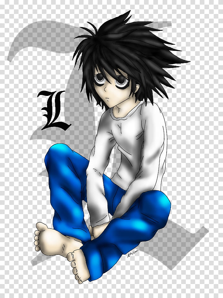 L Lawliet Drawing transparent background PNG clipart