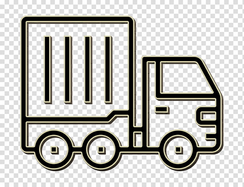 Car icon Trucking icon Cargo truck icon, Transport, Vehicle, Line, Coloring Book, Rolling, Line Art transparent background PNG clipart