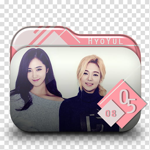 SNSD  Season Greetings Folder Icon , SGGGHyoyul_ transparent background PNG clipart