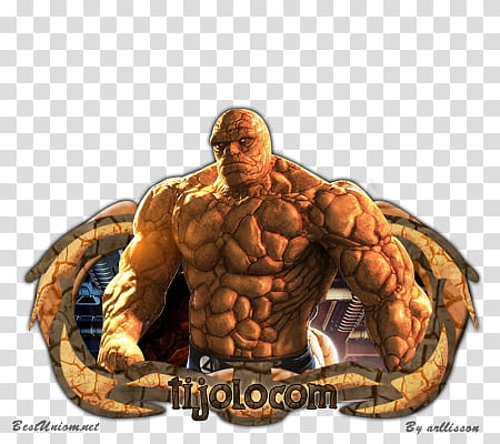 The Thing fantastic Four transparent background PNG clipart