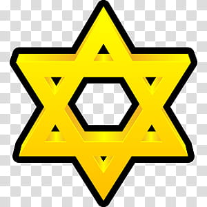 Navidad, yellow Star of David transparent background PNG clipart