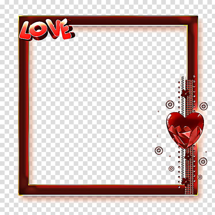 Love Frame, Frames, Heart, Film Frame, Love Frame, Red, Rectangle transparent background PNG clipart
