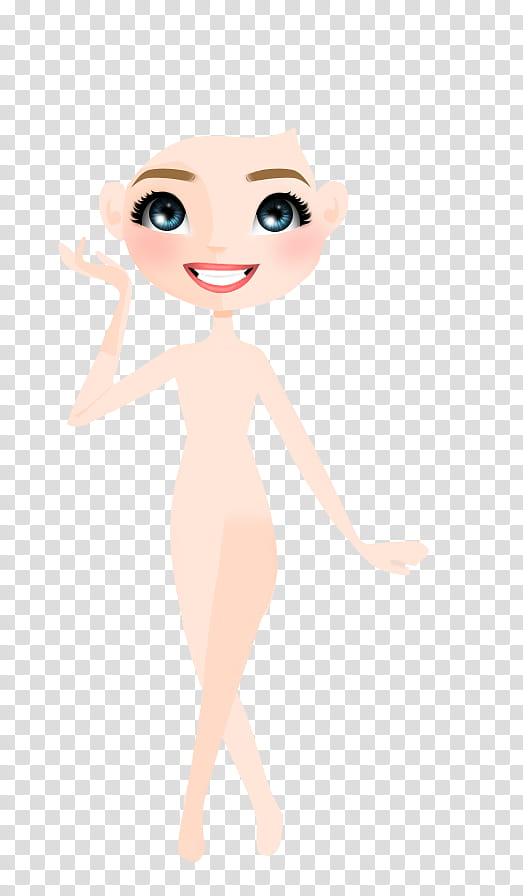 Base en PSD, female character transparent background PNG clipart