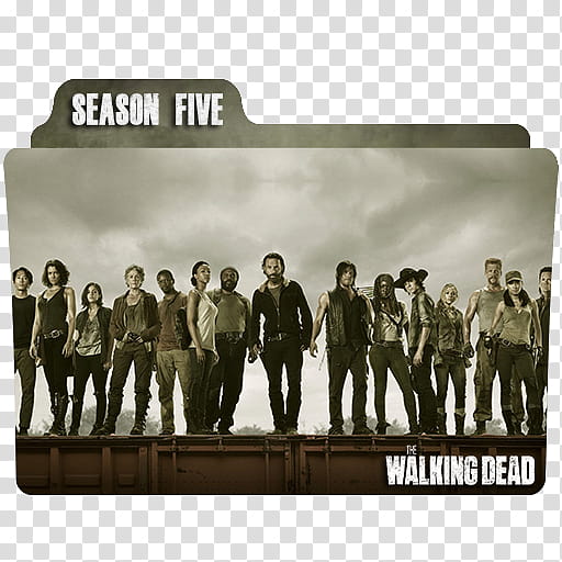 The Walking Dead Folder Icon, season  transparent background PNG clipart