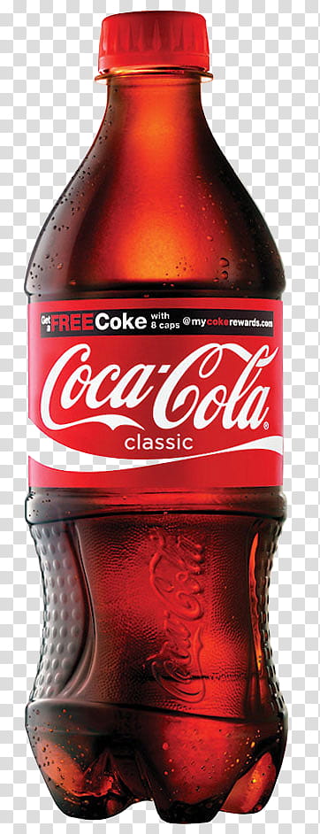 Coca-Cola classic bottle transparent background PNG clipart