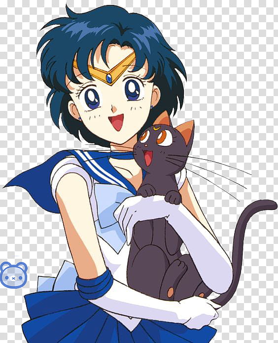 Sailor Mercury transparent background PNG clipart