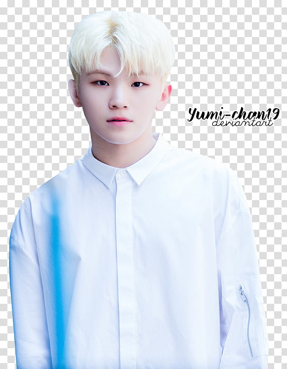 Woozi, smiling man wearing white dress shirt transparent background PNG clipart