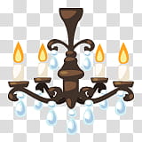 Chandelier , brown uplight chandelier illustration transparent background PNG clipart