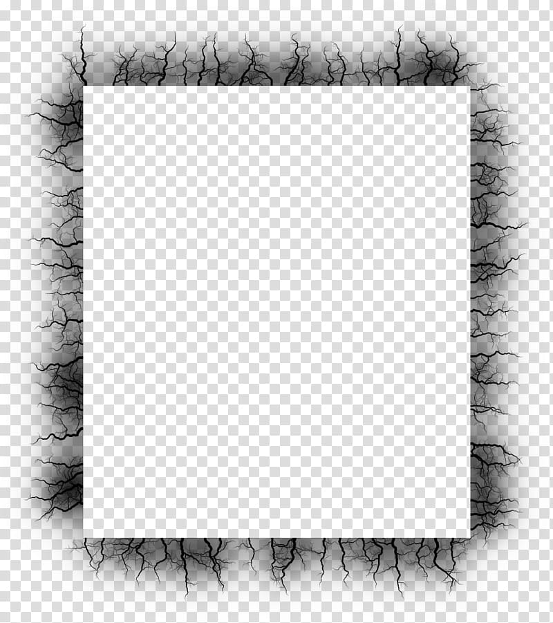 Electrify frames s, square black roots border transparent background PNG clipart