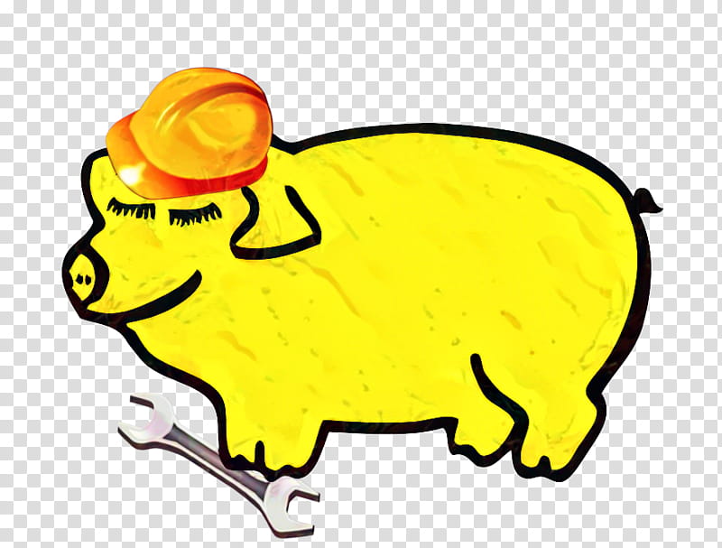 Summer Logo, Hampshire College Summer Studies In Mathematics, Pig, Yellow, Cartoon, Beak, Hard Hats, Snout transparent background PNG clipart