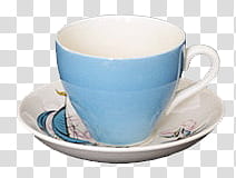 part, blue ceramic mug and saucer transparent background PNG clipart