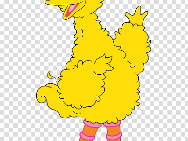 Kiwi Bird, Big Bird, Bert, Grover, Elmo, Logo, Sesame Street, Yellow transparent background PNG clipart
