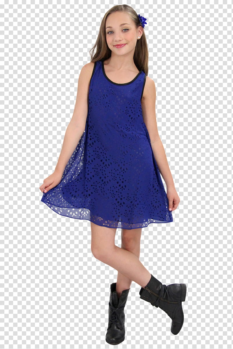 Dance Moms Renovado Parte , smiling girl wearing blue sleeveless dress transparent background PNG clipart