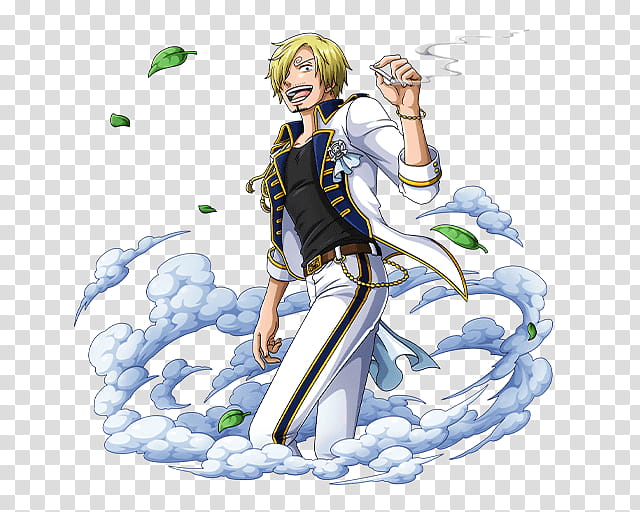 Sanji Vinsmoke, yellow haired male from One Piece transparent background PNG clipart