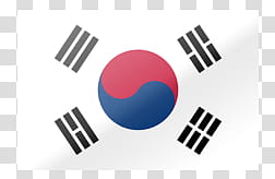 International Flags, South Korea flag transparent background PNG clipart
