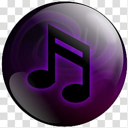 Black Pearl Dock Icons Set, BP Music Violet transparent background PNG clipart