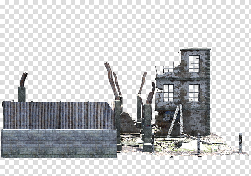 Ruined Building , ruin house illustration transparent background PNG clipart