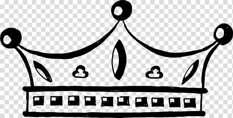 Cartoon Crown, Drawing, Line Art, Clothing Accessories, Black And White
, Text, Blackandwhite transparent background PNG clipart