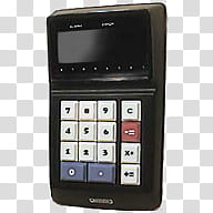 VVintage, black calculator transparent background PNG clipart