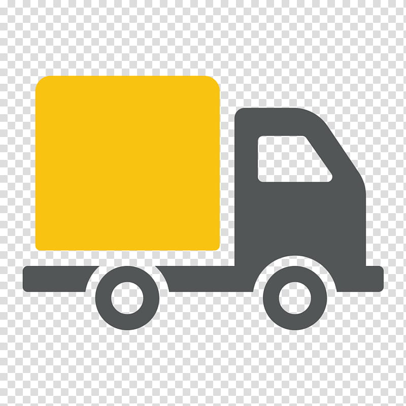 Pickup Truck Yellow, Car, Freight Transport, Cargo, Logistics, Line, Area, Technology transparent background PNG clipart