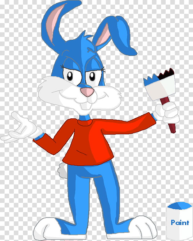 Bunny, Babs Bunny, Rabbit, Fifi La Fume, Buster Bunny, Cartoon, Artist, Looney Tunes transparent background PNG clipart