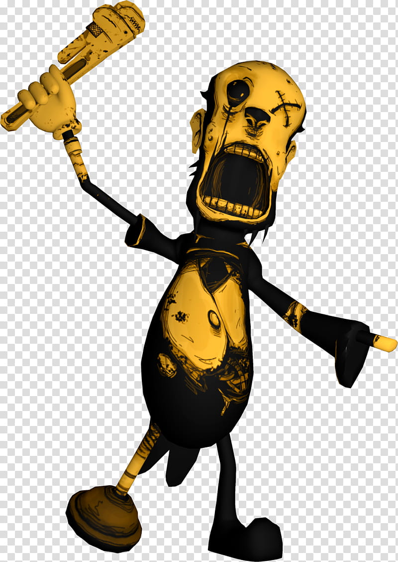 Bendy And The Ink Machine Video Games Jump Scare Character Themeatly Games Joey Drew Studios Drawing Cartoon Transparent Background Png Clipart Hiclipart - scared transparent background roblox character scared
